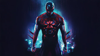 Spiderman 2099 Dark Future, spiderman, spiderman-2099, superheroes, artwork, digital-art, artstation HD wallpaper