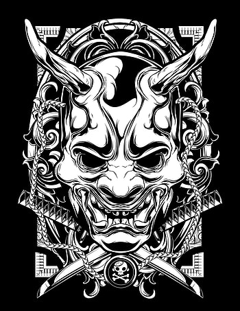 Plain and Simple 2. Samurai art, Japanese tattoo art, Art, Oni Black HD phone wallpaper