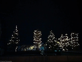 Lights in the dark, abstract, dark, lights, christmas HD wallpaper