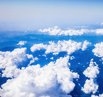 White clouds, sky, nature, blue sky HD wallpaper