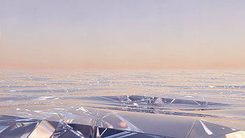 Iridescent Crystal Horizon —, Ice, Sea Ice HD wallpaper