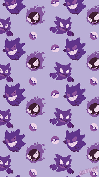 Gengar inspired artwork, Unique visuals, Eerie vibes, Creative illustrations HD phone wallpaper