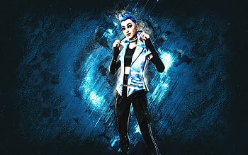 Fortnite Mod Marauder Skin, Fortnite, main characters, blue stone background, Mod Marauder, Fortnite skins, Mod Marauder Skin, Mod Marauder Fortnite, Fortnite characters HD wallpaper