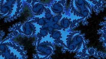 Trippy Psychedelic Fractal, trippy, psychedelic, trance, blue, dark, Abstract, fractal, abstract blue HD wallpaper