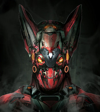 Art, Smoke, Head, Robot, Mechanics HD phone wallpaper