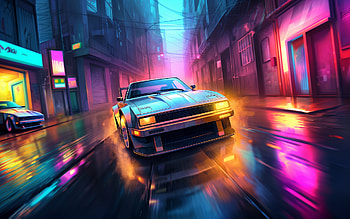 Need for Neon Speed, AI Art, video game, Need For Speed HD wallpaper