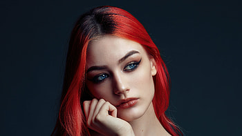 Red Head Girl Beauty , redhead, girls, model, portrait, closeup HD wallpaper