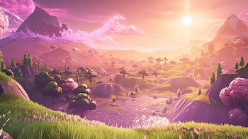 Fortnite Battle Royale – Epic Video Game Sunset Landscape, video game, Fortnite, Fortnite Battle Royale HD wallpaper