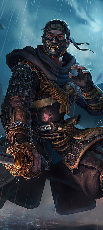 warrior, samurai, video game HD phone wallpaper