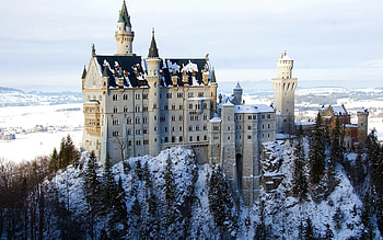Neuschwanstein Castle , Astonishing views, German architecture, Historical charm HD wallpaper