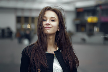 Cute Smiling Girl Looking, smiling, girls, model HD wallpaper