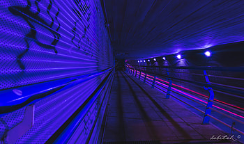 Dark, Backlight, Illumination, Tunnel, Underground, Metro, Subway HD wallpaper