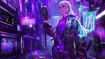 Scifi Cyberpunk Neon Art , scifi, cyberpunk, neon, mask, artist, artwork, digital-art HD wallpaper