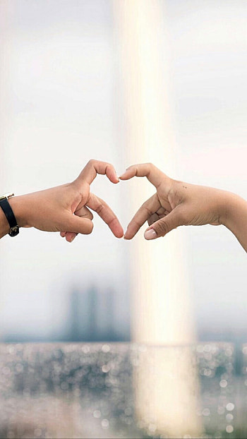 Finger Heart, Hands HD phone wallpaper