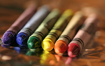 Rainbow Crayon, raimbow, abstract, cg, educational thing, 3d, art, crayon, pastels HD wallpaper