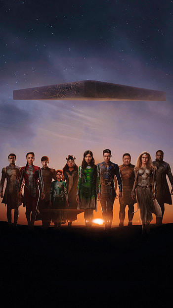 Eternals, sky, avengers, Marvel HD phone wallpaper