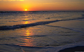 sunset beachview, sunset, beach HD wallpaper