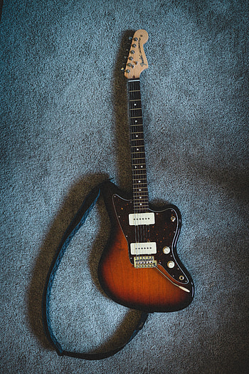 Music, Brown, Guitar, Musical Instrument, Electric Guitar HD phone wallpaper