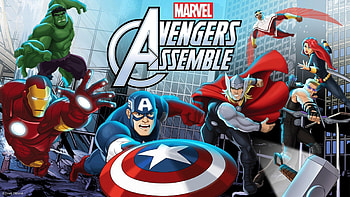 Marvel's Avengers Assemble, Tv Show, Avengers, Black Widow, Captain America, Clint Barton, Falcon (Marvel Comics), Hawkeye, Hulk, Iron Man, Thor, The Avengers HD wallpaper