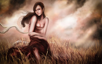 First Light Petals, art, alone, girl, dress, beauty, fantasy, cg, pretty, female HD wallpaper