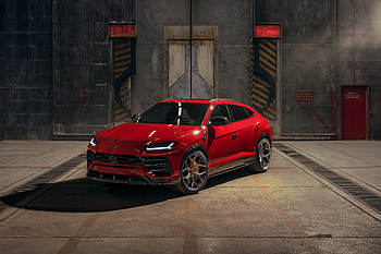 2019 car, red car, Lamborghini Urus HD wallpaper