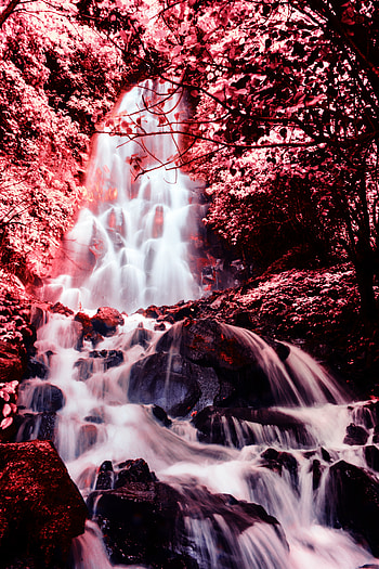Nature, Stones, Waterfall, Flow, hop HD phone wallpaper