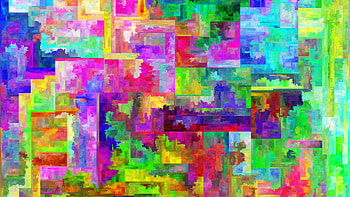 Colorful Paint Spots Squares Abstraction Abstract HD wallpaper