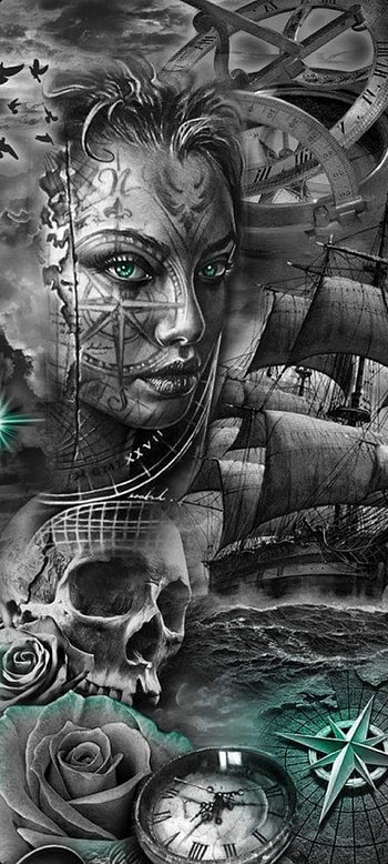 Tattoox, monochrome graphy, art, tattoo HD phone wallpaper