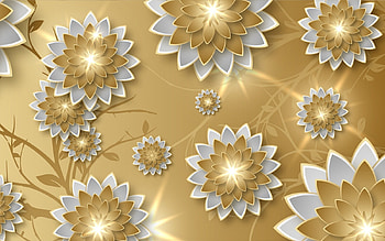 Flowers, vector, digital, art HD wallpaper