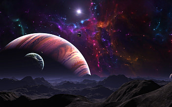Trippy Space high quality HD wallpaper