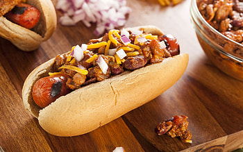 Chili dog, Hot dog HD wallpaper