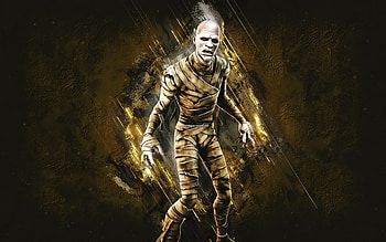 Fortnite The Mummy Skin, Fortnite, main characters, brown stone background, The Mummy, Fortnite skins, The Mummy Skin, The Mummy Fortnite, Fortnite characters HD wallpaper