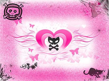 POGAIZZOP, girly, pink, emo HD wallpaper