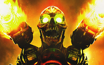Doom Game Skull, doom, games, pc-games, ps-games, xbox-games, skull, fire HD wallpaper