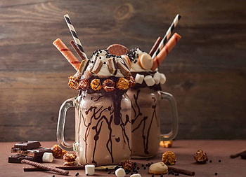 Chocolate, Milkshakes HD wallpaper
