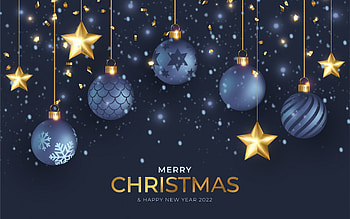:), card, new year, blue, golden, craciun, christmas HD wallpaper