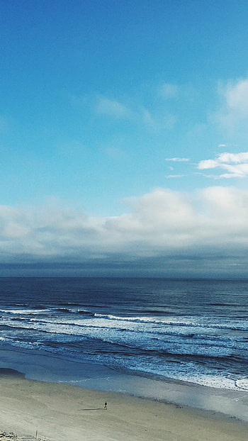 Ocean Blue Sky Cloud Nature HD phone wallpaper