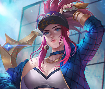 Beautiful Akali, fan art, League of Legends HD wallpaper