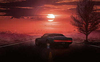 Mad Road, artist, artwork, digital-art, behance HD wallpaper