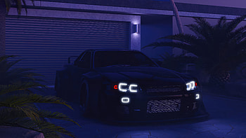 Black Car And Black Night, artist, artwork, digital-art HD wallpaper