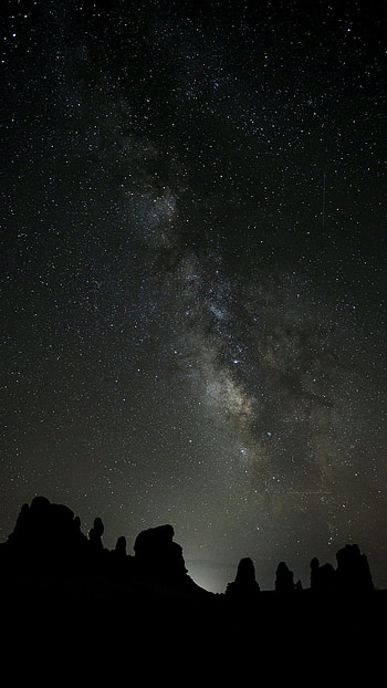 Stars, nature, night HD phone wallpaper