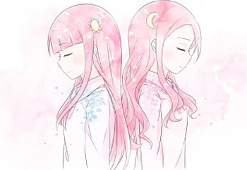 ClariS, Clara, moon, sakura, Alice, sun HD wallpaper
