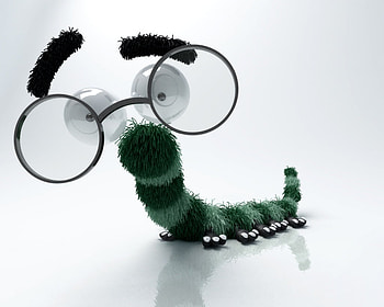 Caterpillar, funny, 3d HD wallpaper
