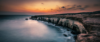 Cyprus Travels, Seascape sea sunset, Scenic beauty HD wallpaper