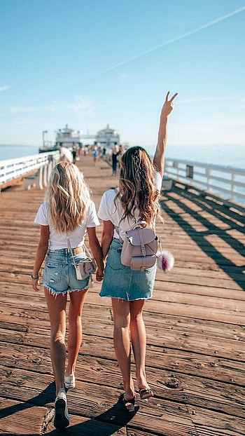 Best Friends, Two Bestie HD phone wallpaper
