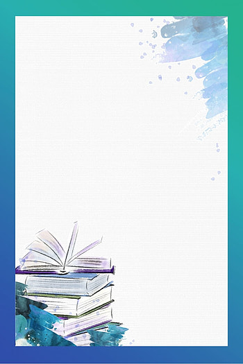 Simple Reading Cartoon Background Border. Cartoon background, Poster background design, Watercolor , Drawing Book HD phone wallpaper