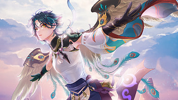 Yellow, Eyes, Xiao Genshin Impact HD wallpaper