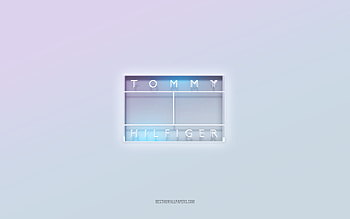 Tommy Hilfiger logo, cut out 3d text, white background, Tommy Hilfiger 3d logo, Tommy Hilfiger emblem, Tommy Hilfiger, embossed logo, Tommy Hilfiger 3d emblem HD wallpaper