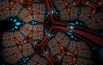 Abstract, Dark, Lines, Surface, Grid HD wallpaper