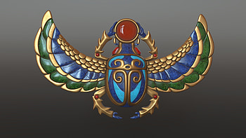 Egyptian Scarab, Symbolic amulet, Ancient Egypt, Mythological creature HD wallpaper